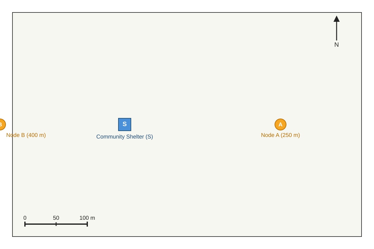 Map for Q14 (ALEVEL Geography H1)