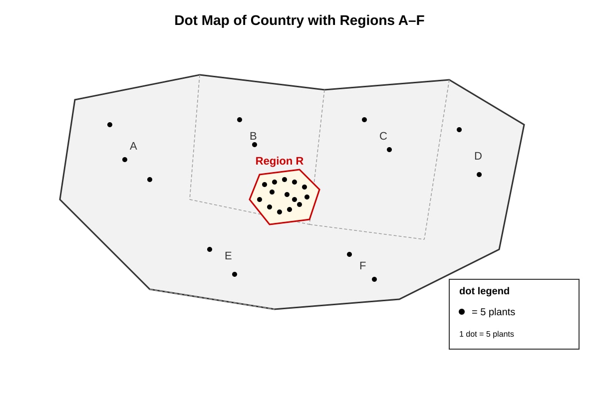 Map for Q5 (ALEVEL Geography H2)