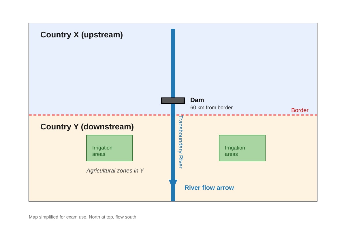 Map for Q4 (ALEVEL Geography H2)