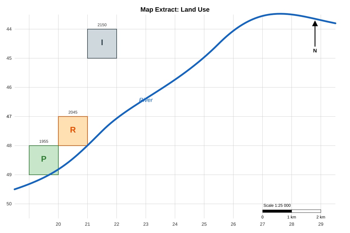 Map for Q11 (OLEVEL Geography)