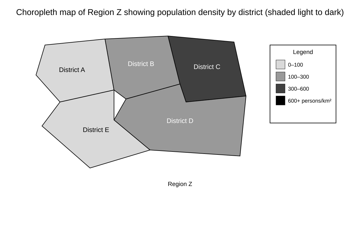 Map for Q10 (ALEVEL Geography H1)