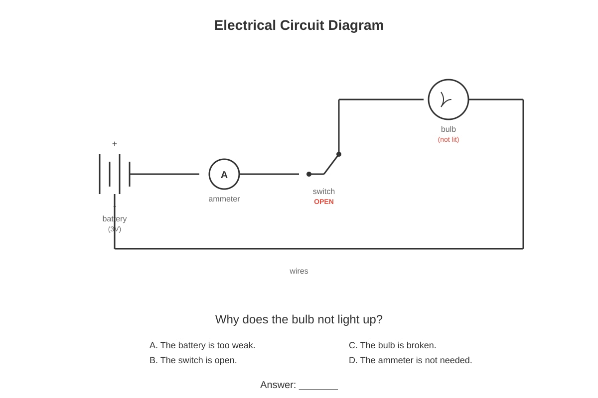 Diagram for Q16 (P6 Science)