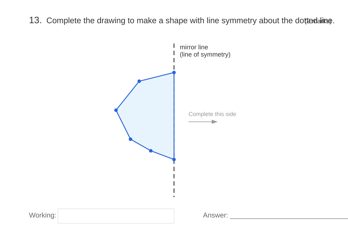 Diagram for Q13 (P4 Maths)