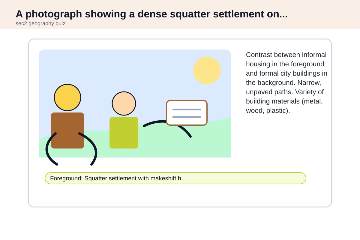 Photograph for Q11, Q12, Q13, Q14, Q15 (SEC2 Geography)