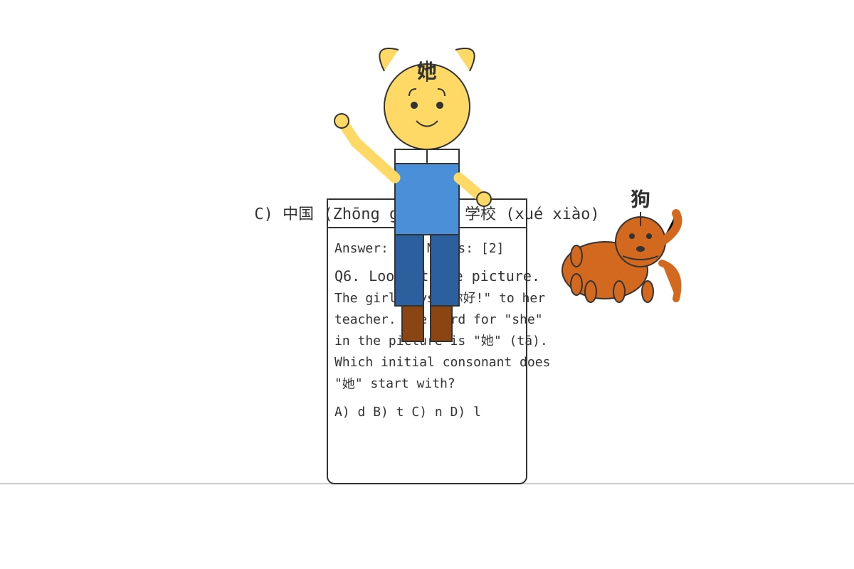 Diagram for Q6 (P1 Chinese)