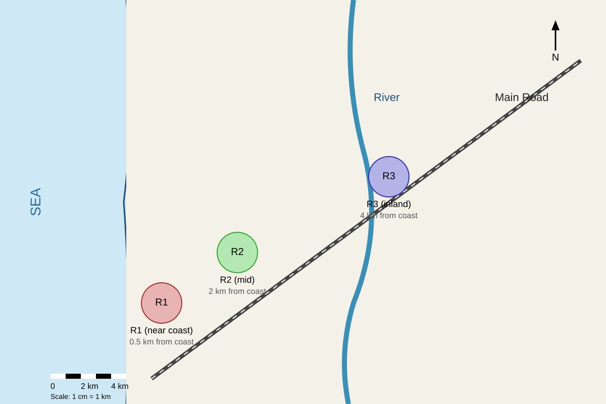 Map for Q9 (OLEVEL Geography)