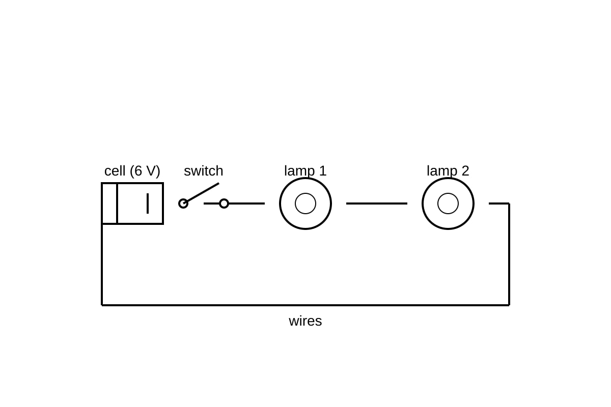 Circuit Diagram for Q9 (SEC2 Science)