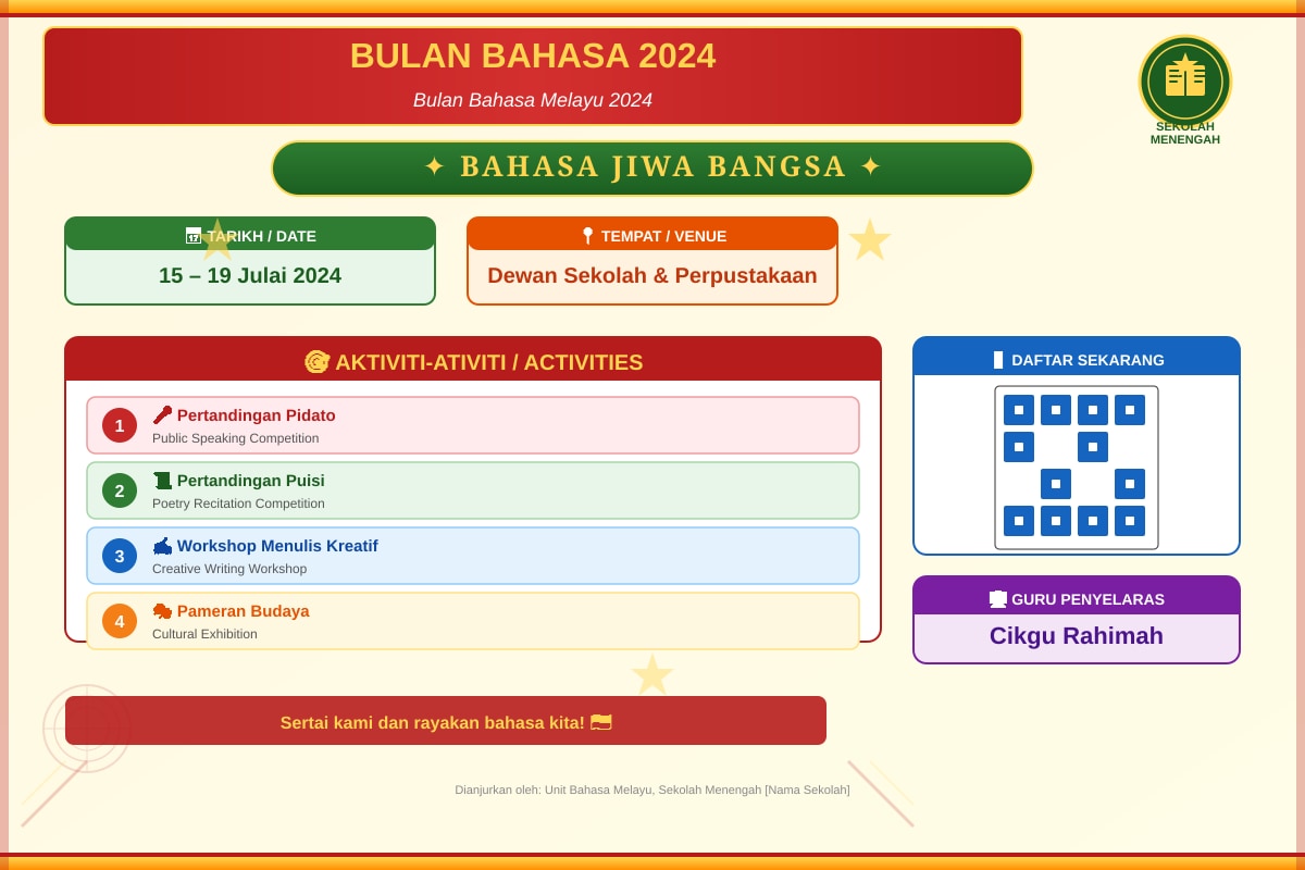 Poster for Q1-Q5 (SEC2 Malay)