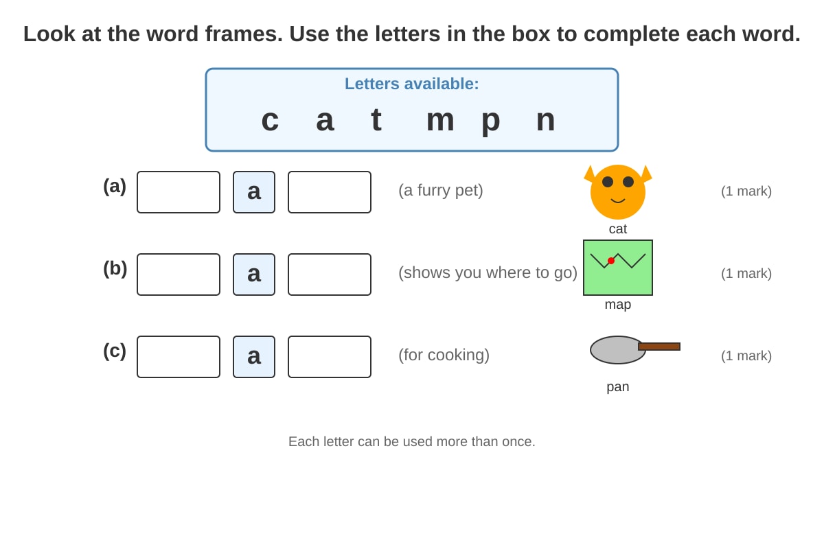 Diagram for Q13 (P1 English)