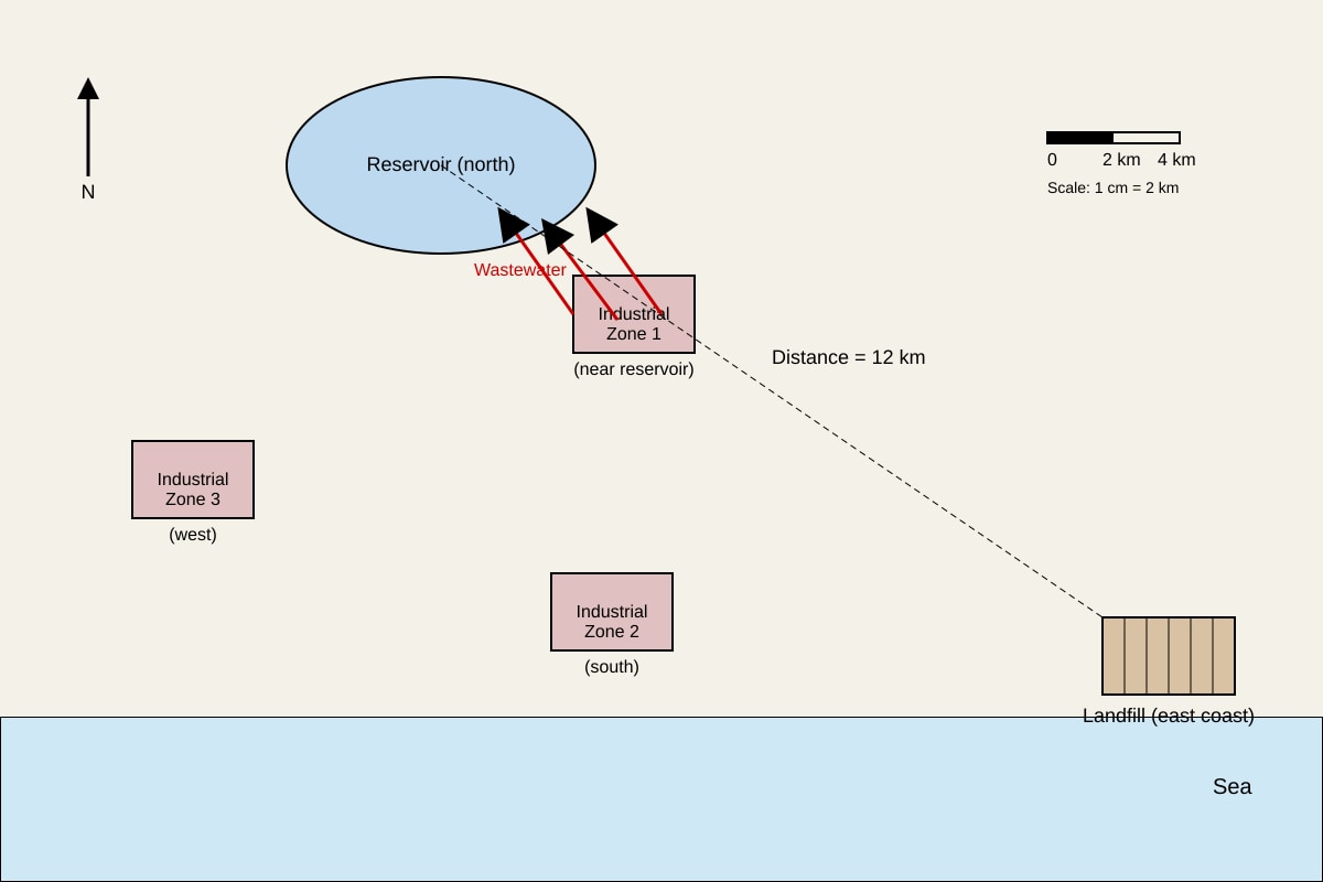 Map for Q15 (OLEVEL Geography)