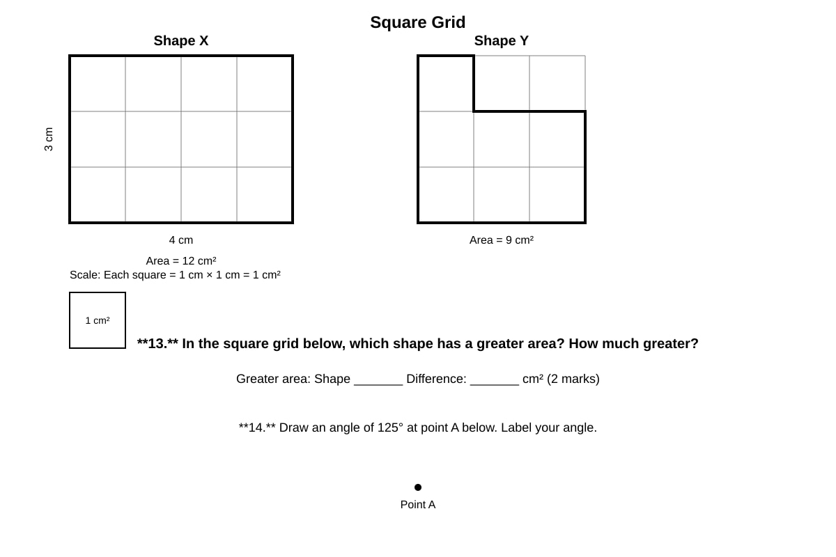 Diagram for Q13 (P4 Maths)
