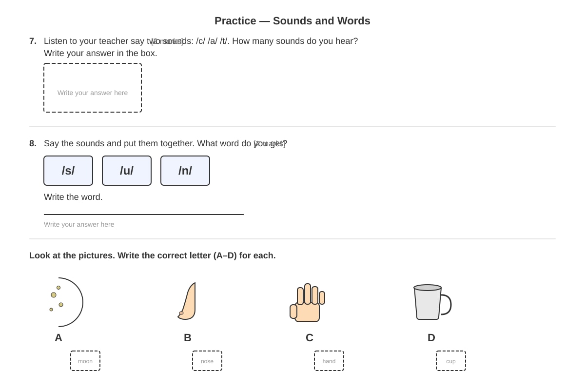 Diagram for Q7 (P1 English)