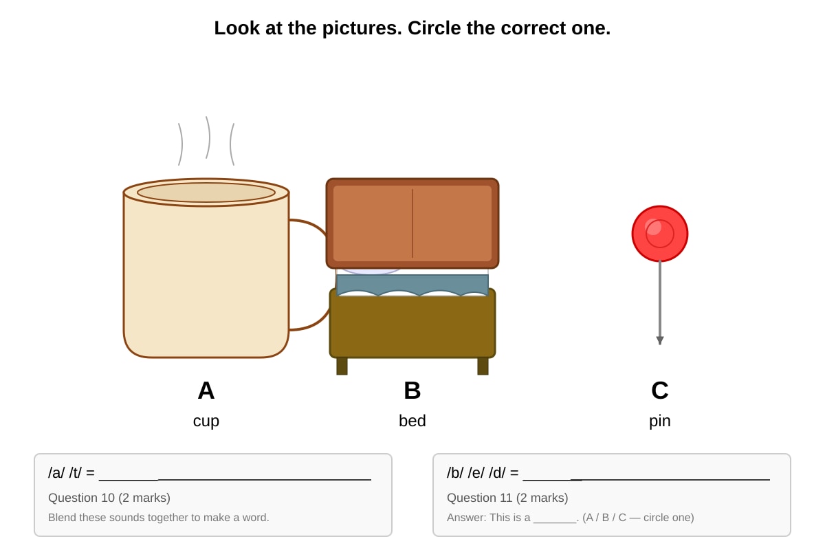 Diagram for Q10 (P1 English)