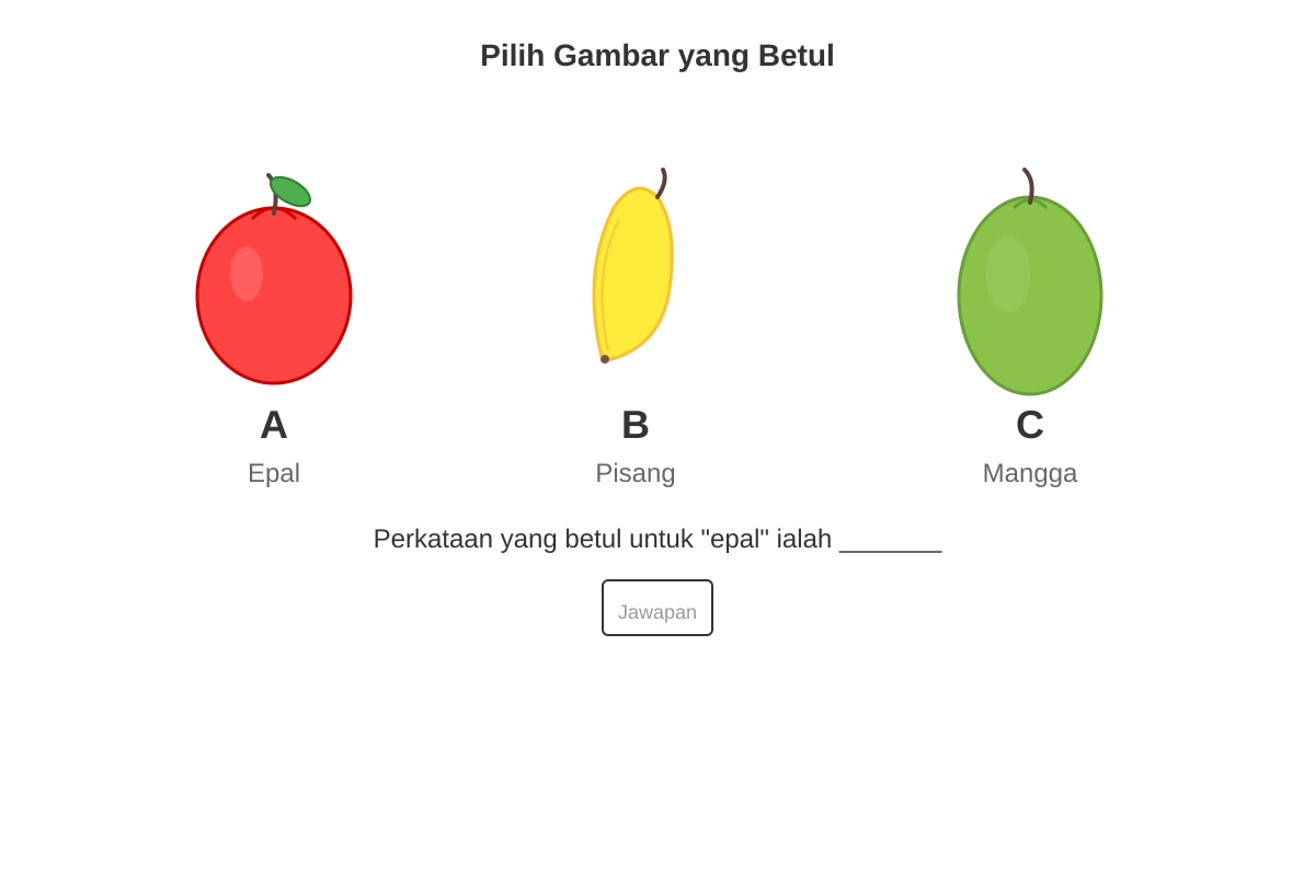 Diagram for Q1 (P1 Malay)
