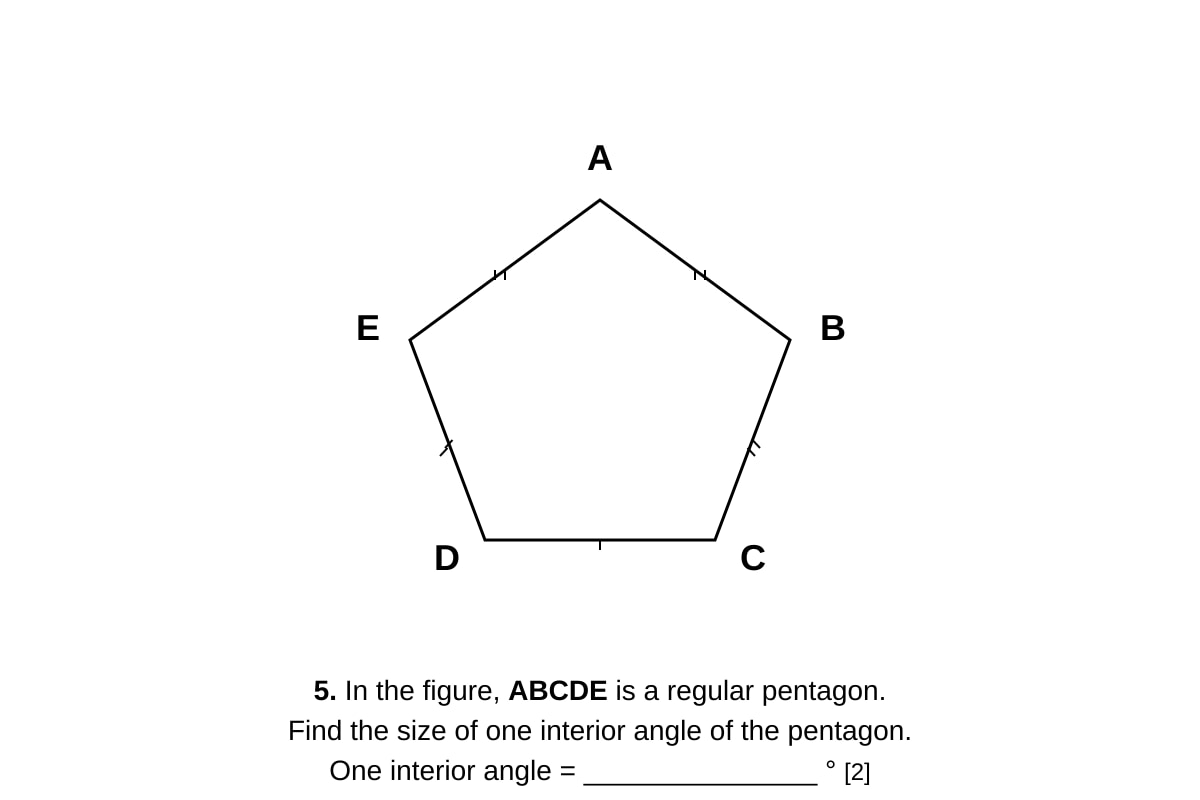 Diagram for Q5 (P6 Maths)