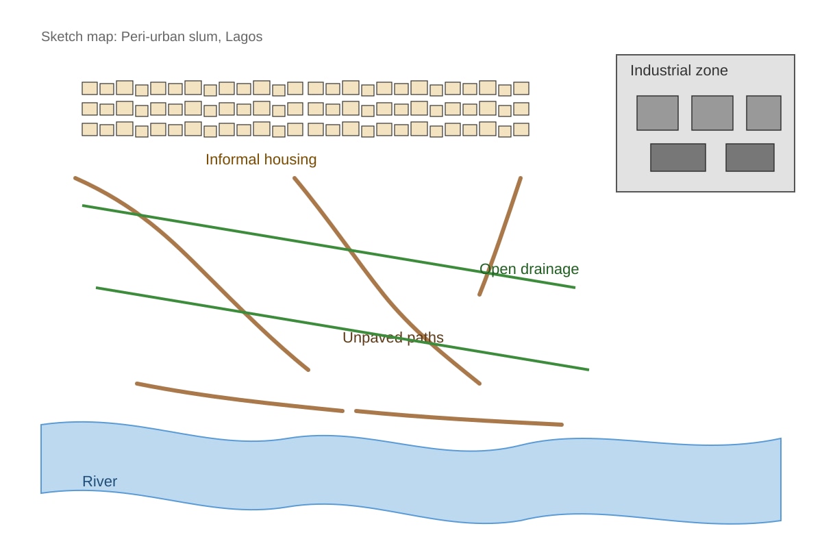 Map for Q2 (ALEVEL Geography H1)