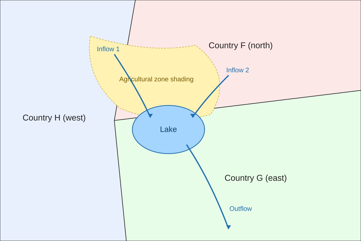 Map for Q16 (ALEVEL Geography H2)