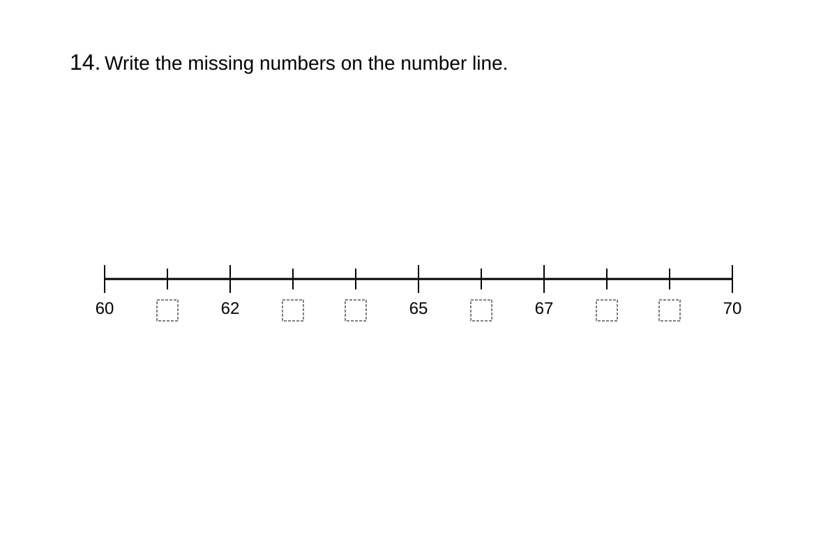 Diagram for Q14 (P1 Maths)